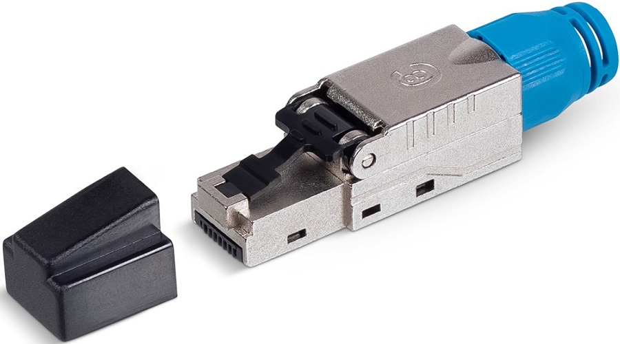 

Коннектор Cabeus 8P8C-SH-C8-TWP RJ-45(8P8C) под витую пару, категория 8, экранированный, со вставкой, 8P8C-SH-C8-TWP
