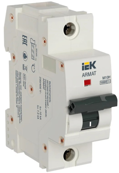 Изображение товара Автоматический выключатель IEK AR-M10H-1-B100 100 А IP20 10 кА