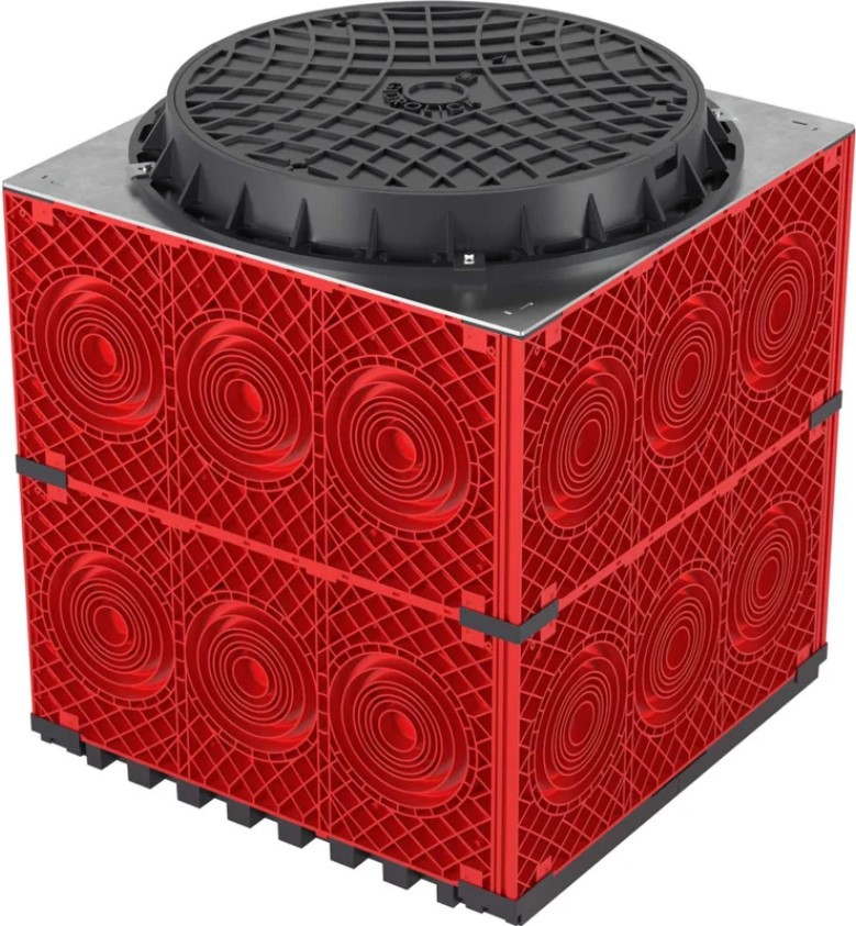 

Колодец пластиковый DKC 270750 кабельный связи (ККС) для кабельной канализации с пластиковым люком, 750х750х750 мм, 270750