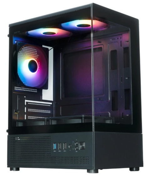 Изображение товара Корпус XASTRA Q300M 5FRGB черный для ПК Mid Tower поддержка Mini-ITX mATX