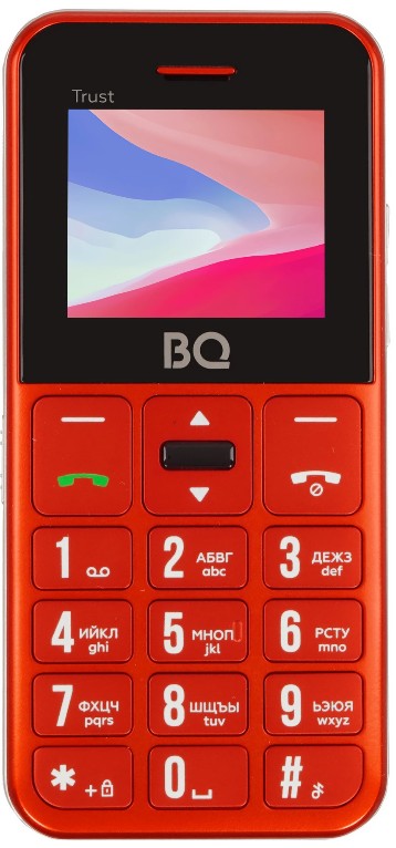 

Мобильный телефон BQ 1866 Trust Red 1.77 ", BT, 0.08MP, SIM: 2, 800 mAh, 1866 Trust Red