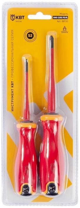 

Набор отверток КВТ 88930 диэлектрических НИО-2202 PZ-FL СЛИМ, 88930