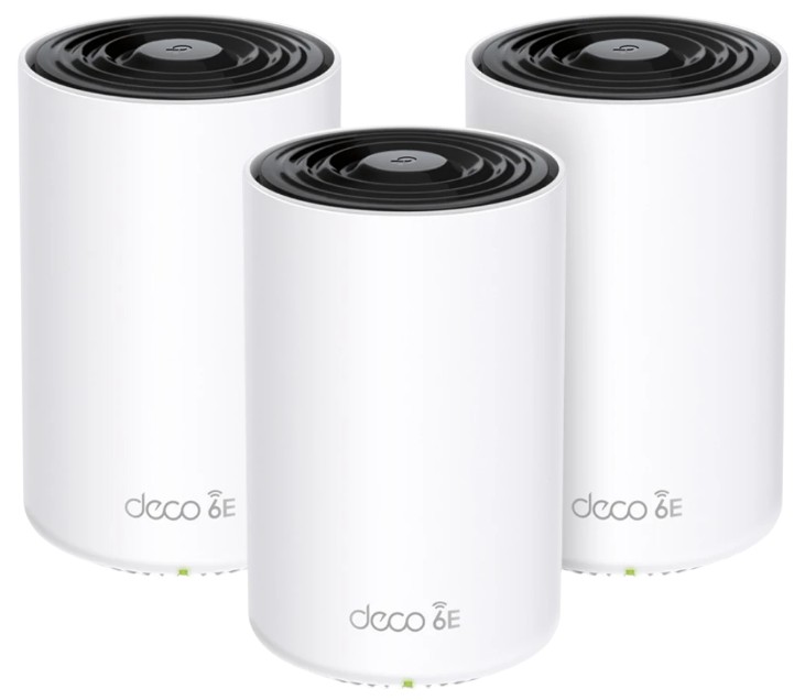

Роутер TP-LINK Deco XE75(3-pack) AXE5400 трехдиапазонная домашняя Mesh-система Wi-Fi 6E (комплект 3шт), Deco XE75(3-pack)