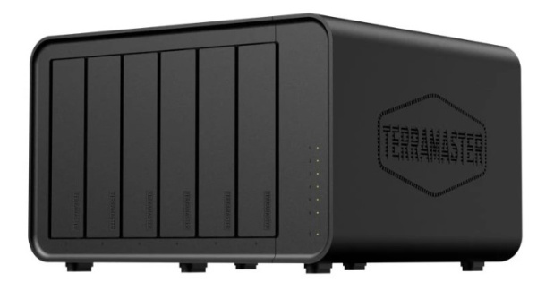 Изображение товара Сетевое хранилище Terramaster F6-424 с поддержкой RAID и 6 отсеков