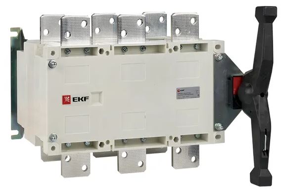 

Рубильник-переключатель EKF pscs-1000-3 1000A 3P c рукояткой управления для прямой установки PowerSwitch, pscs-1000-3