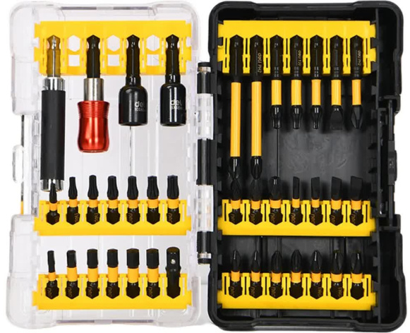 Изображение товара Набор бит и адаптеров Deli DL251203 из инструментальной стали S2 39 предметов