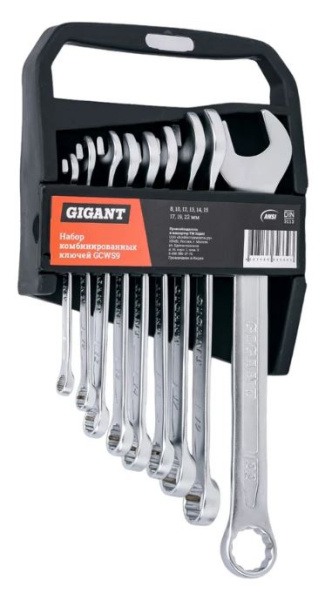 Изображение товара Набор ключей Gigant GCWS9 – прочный и надежный инструмент для ремонта