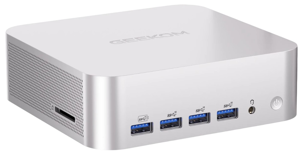 

Мини ПК GEEKOM A9 MAX GMA9MAXAI9HX370 -321-EU Ryzen AI 9 HX370/32GB/1TB SSD/Radeon 890M/Win11Pro/silver, A9 MAX