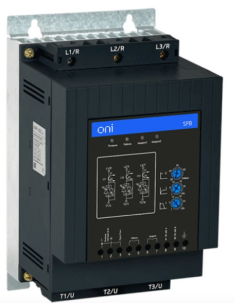 Изображение товара Устройство плавного пуска ONI SFB-33-75-A-00 75 кВт 3-фазы IP20
