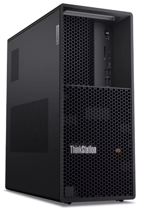 

Компьютер Lenovo ThinkStation P3 Tower Gen2 30HSA07UCW U7-265/32GB/1TB SSD/Arc Graphics/Wi-Fi/BT/500W/kbd/mouse/Win11Pro/black, ThinkStation P3 Tower Gen2