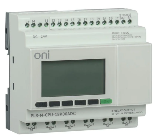 Изображение товара Программируемый контроллер ONI PLR-M-CPU-18T00ADC для промышленной автоматизации