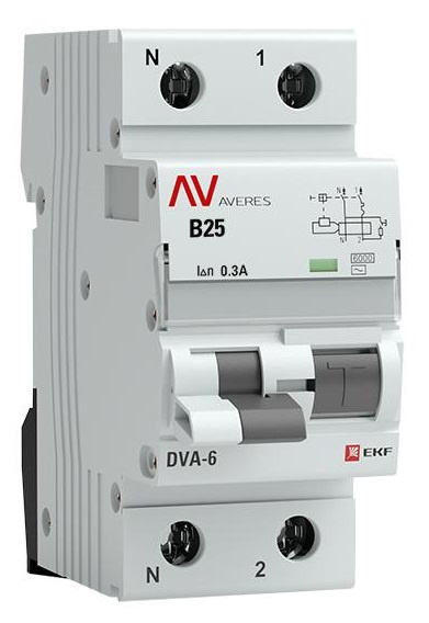 фото Автомат дифференциальный EKF rcbo6-1pn-25B-300-ac-av в Красноярске