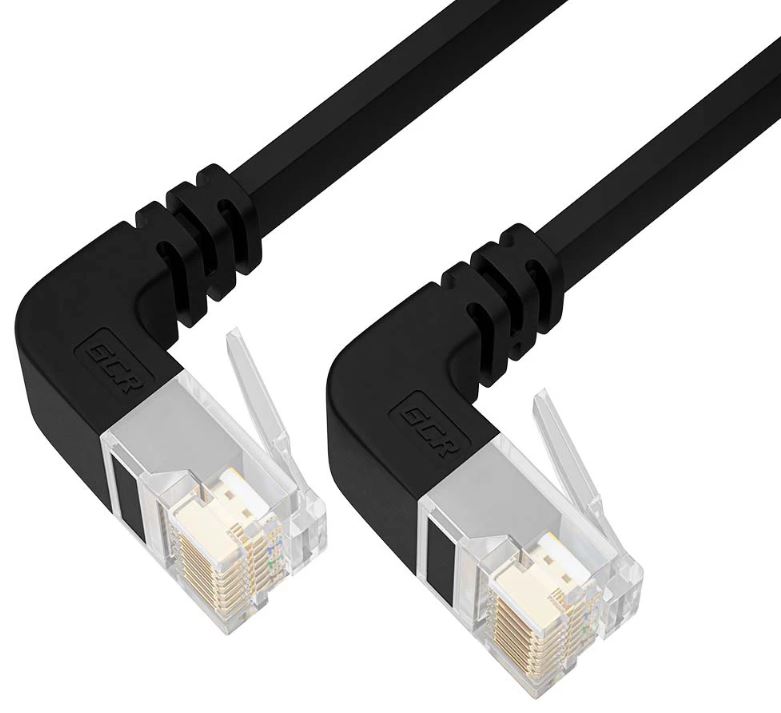 

Кабель патч-корд U/UTP 6 кат. 0.5м Greenconnect GCR-55015 PROF плоский, черный, верхний/верхний угол, ethernet high speed 10 Гбит/с, RJ45, GCR-55015
