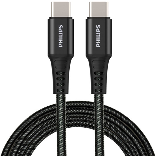 

Кабель интерфейсный Philips DLC9530B/67 USB C - USB C 100W 1.2м черный, DLC9530B/67