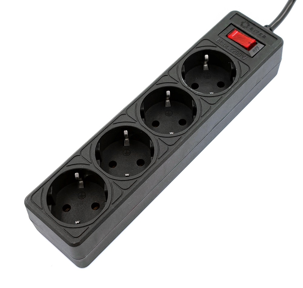 

Сетевой фильтр 5bites SP4B-518 GARDA 4S/3*0.75MM2/1.8M/BLACK, SP4B-518
