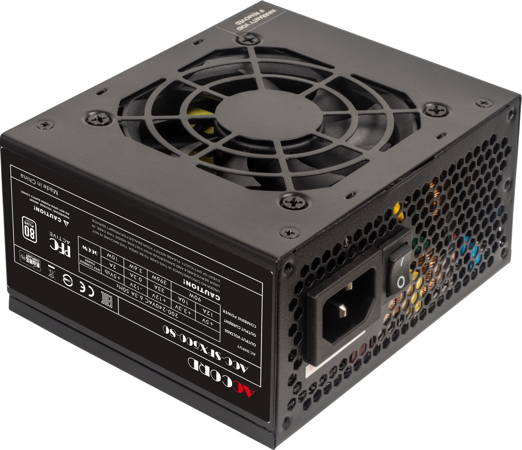 

Блок питания SFX ACCORD ACC-SFX500-80 500W, ACC-SFX500-80