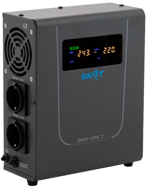 

Источник питания Бастион SKAT-UPS 300T Line-Interactive 220В, 300ВА, работает от 1 внешней АКБ (4500), SKAT-UPS 300T