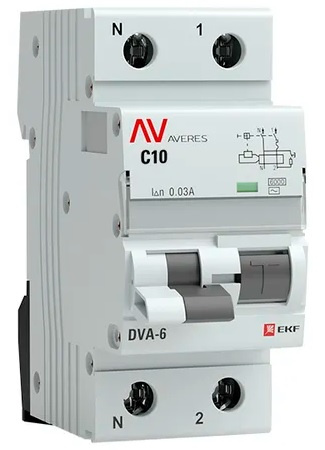 фото Автомат дифференциальный EKF rcbo6-1pn-10C-10-a-av в Нижнем Новгороде