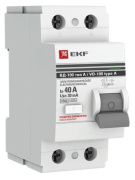 фото УЗО  EKF elcb-2-40-30-em-a-pro