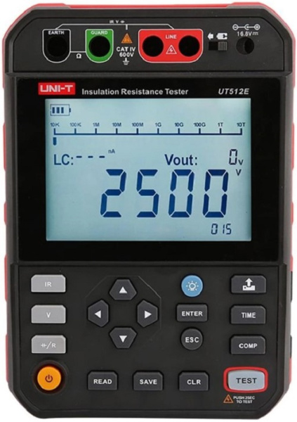Изображение товара Измеритель сопротивления изоляции UNI-T UT512E цифровой с подсветкой