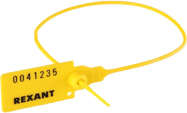 Изображение товара Пломба Rexant 07-6132 пластиковая длиной 350 мм с уникальным номерным знаком