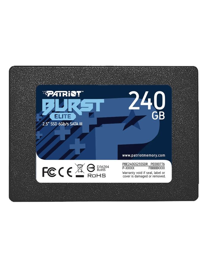 фото SSD накопитель 240 ГБ Patriot Memory PBE240GS25SSDR, (PBE240GS25SSDR)