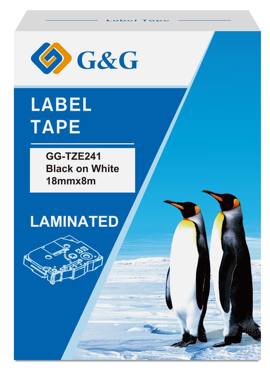 

Картридж ленточный G&G GG-TZE241 черный на белом 18x8 для Brother 1230/1280/1280VP/2700VP, GG-TZE241