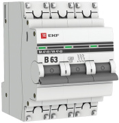 фото Автоматический выключатель EKF mcb4763-3-63B-pro