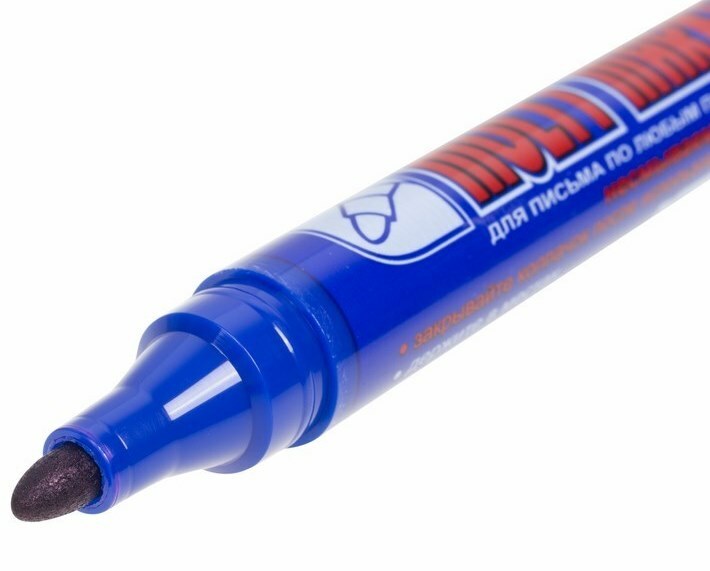 

Маркер Rexant 08-8602 перманентный Crown Multi Marker 3 мм, синий, пулевидный, 08-8602