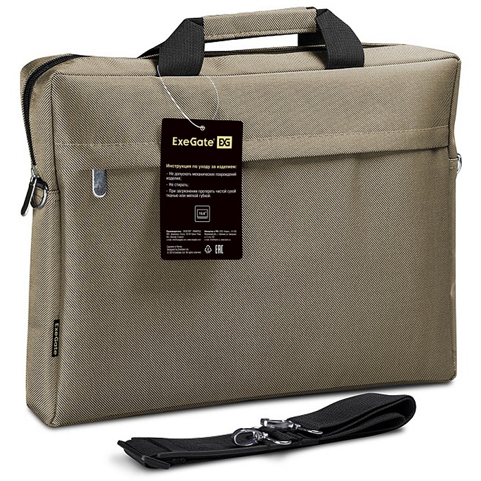 

Сумка для ноутбука Exegate Start S15 EX212309RUS до 15.6", бежевая, полиэстер, Start S15