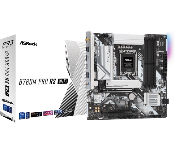 Изображение товара Материнская плата mATX ASRock B760M PRO RS WIFI