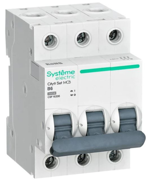 Изображение товара Автоматический выключатель Systeme Electric C9F16306 3 polus 6А IP20