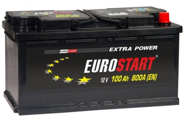 Изображение товара Автомобильный аккумулятор EUROSTART Extra Power EU1000 100 Ач 12 В