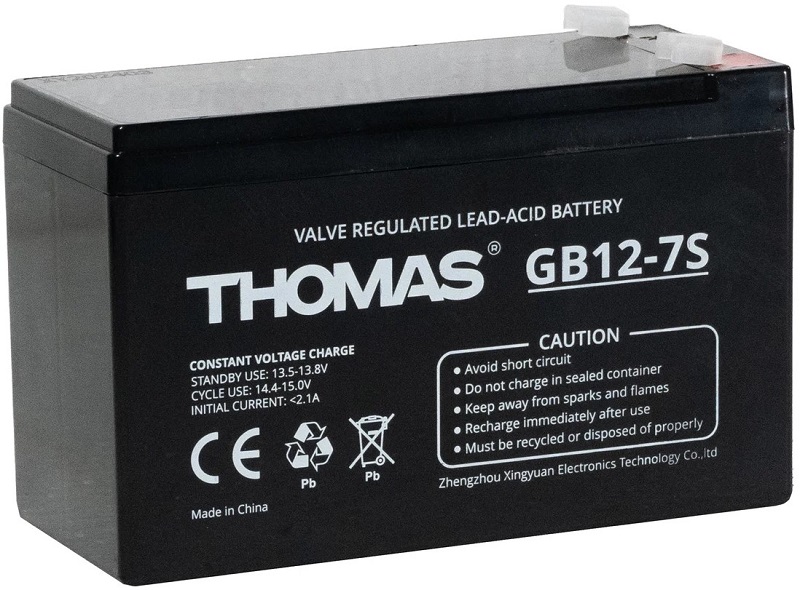 Батарея Thomas GB12-7S(Thomas) 12V7Ah