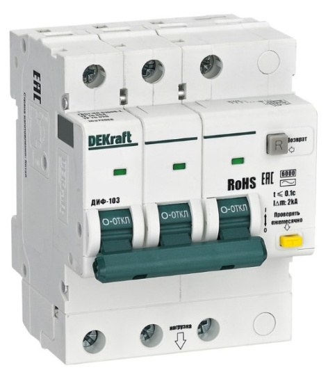 Изображение товара Автомат дифференциальный DEKraft 16385DEK