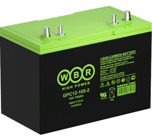 Изображение товара Аккумулятор WBR GPC12-105 12 В 105 Ач надежное питание