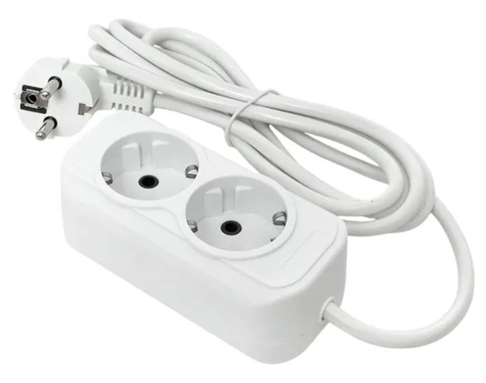 

Удлинитель EKF UBA16-310-2-03 "Эксперт" 2 гнезда 3 метра 16А/3,0кВт с заземлением ПВС 3х1 PROxima, UBA16-310-2-03