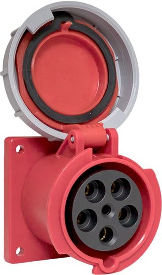 

Розетка стационарная внутренняя EKF ps-3352-63-380 3352 3Р+РЕ+N 63А 380В IP67, ps-3352-63-380