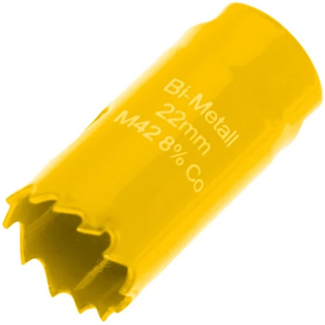 Изображение товара Коронка биметаллическая KRANZ KR-92-0209 22 мм для дерева металла пластика