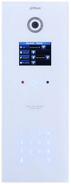 

Вызывная панель Dahua DH-VTO1220BW 3.5" TFT LCD дисплей, 1.3 Мп CMOS видеокамера, закаленное стекло, открытие замка паролем или IC картой, WEB интерфе, DH-VTO1220BW