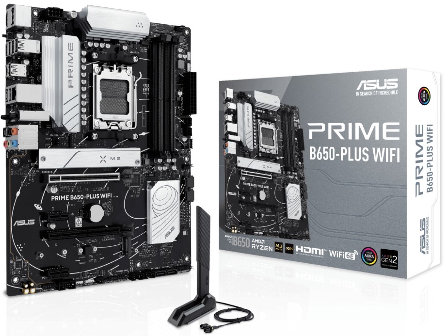 

Материнская плата ATX ASUS PRIME B650-PLUS WIFI 90MB1KP0-M0EAY0 (AM5, AMD B840, 4*DDR5, 4*SATA, 3*M.2, WiFi, BT, 3*USB 3.2, 4*USB 2.0, USB Type-C, 5*P, PRIME B650-PLUS WIFI