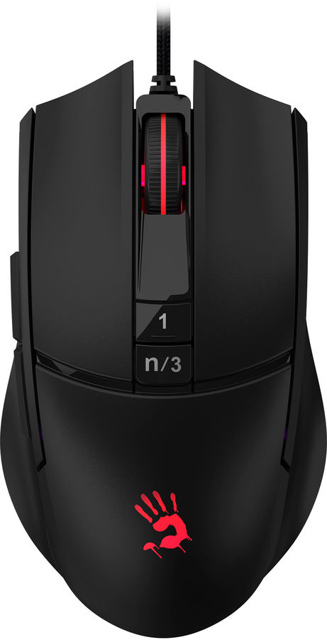 

Мышь A4Tech Bloody L65 Max L65 MAX/STONE BLACK черная оптическая (12000dpi) USB (6but) 1808885, Bloody L65 Max