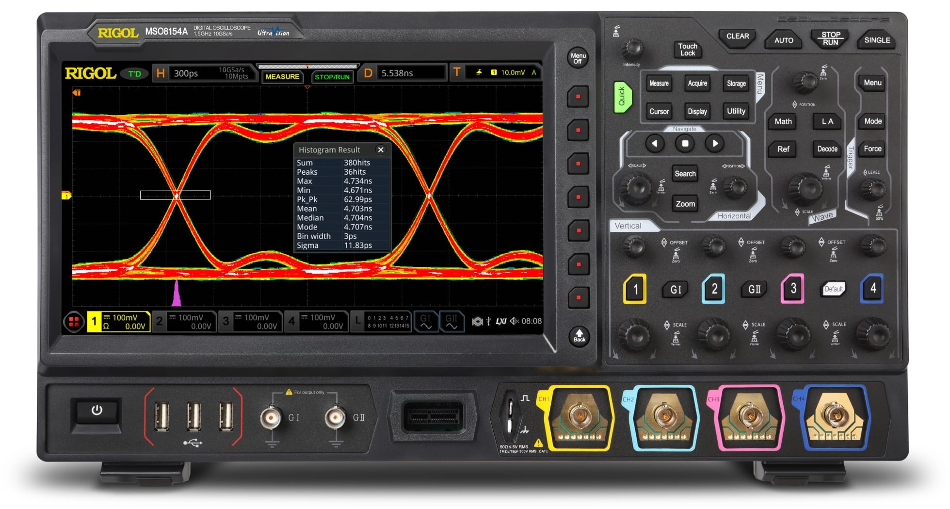 

Осциллограф цифровой Rigol MSO8154A смешанных сигналов, MSO8154A