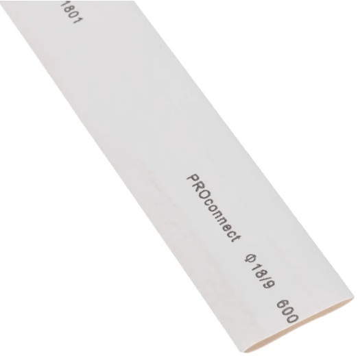 

Трубка термоусадочная PROconnect 55-1801 ТУТ 18,0/9,0мм, белая, упаковка 50 шт. по 1м, 55-1801