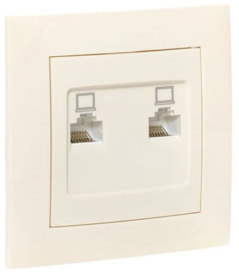 фото Розетка компьютерная в сборе EKF EWK02-035-20 в Омске