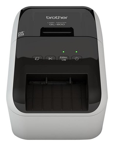 

Принтер для печати наклеек Brother QL-800 (авторезак, ширина лент до 62мм, 148мм/сек, 300т/д, ленты DK, USB), QL-800