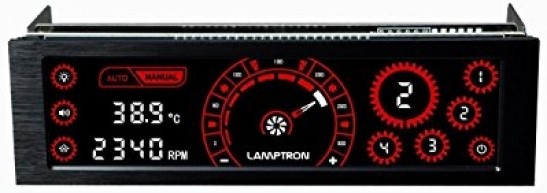 

Панель управления Lamptron CM430 сенсорная, 30Вт/канал х4, PWM, черная, красная подсветка дисплея, CM430