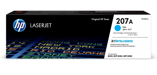 

Картридж HP 207A W2211A для CLJ Pro M255/MFP M282/M283, голубой (1250 стр.), 207A