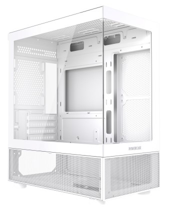 

Корпус mATX Powercase Vision Micro M2 CVMWM2-L0 без БП, боковая панель из закалённого стекла, 2*USB 2.0, USB 3.0, Vision Micro M2