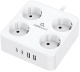 фото Сетевой фильтр Cablexpert PLT-4-C2U2-W-3 в Челябинске